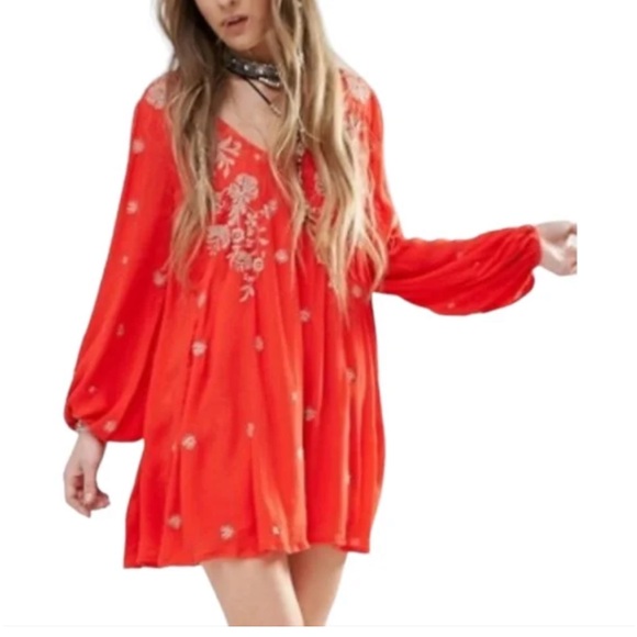 Free People Sweet Tennessee Embroidered Mini Dress NWT! - Picture 3 of 7